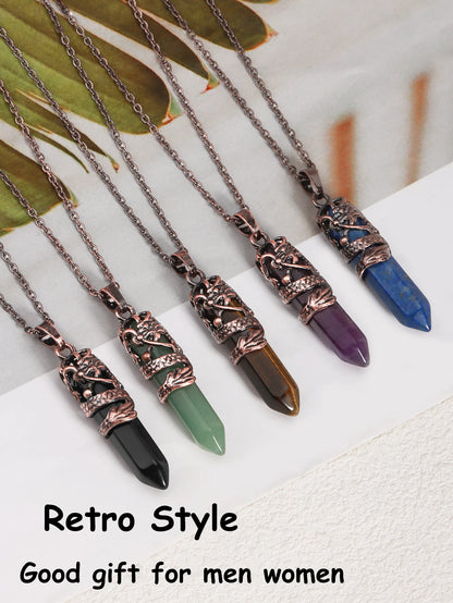 Dragon’s Heart Crystal Pendant necklace