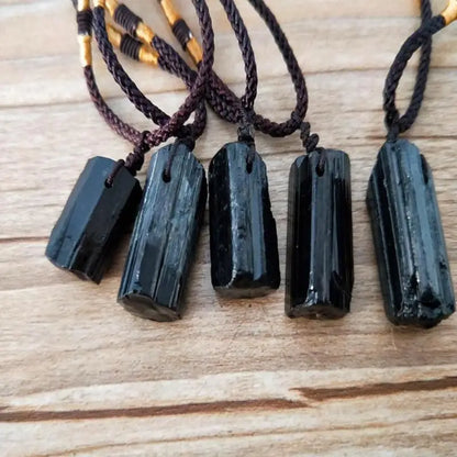 Black Tourmaline Stone Pendant