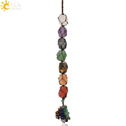 Seven Chakra Crystal Pendent