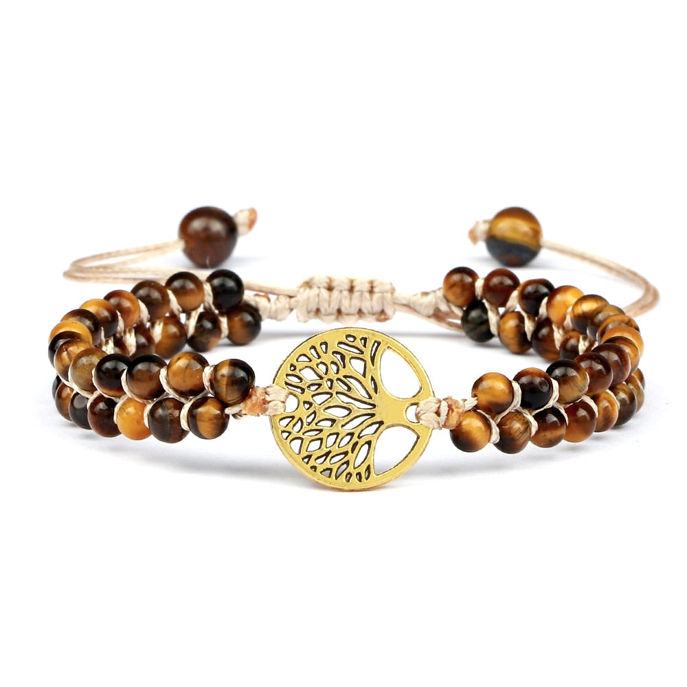 Tigers Eye Tree Of Life Bracelet