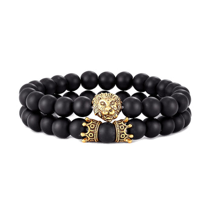 Lion Crown Charm Bracelet