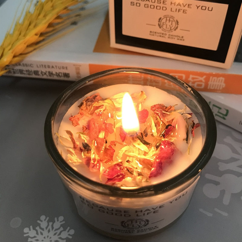 Rose Petal Candle