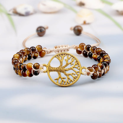 Tigers Eye Tree Of Life Bracelet