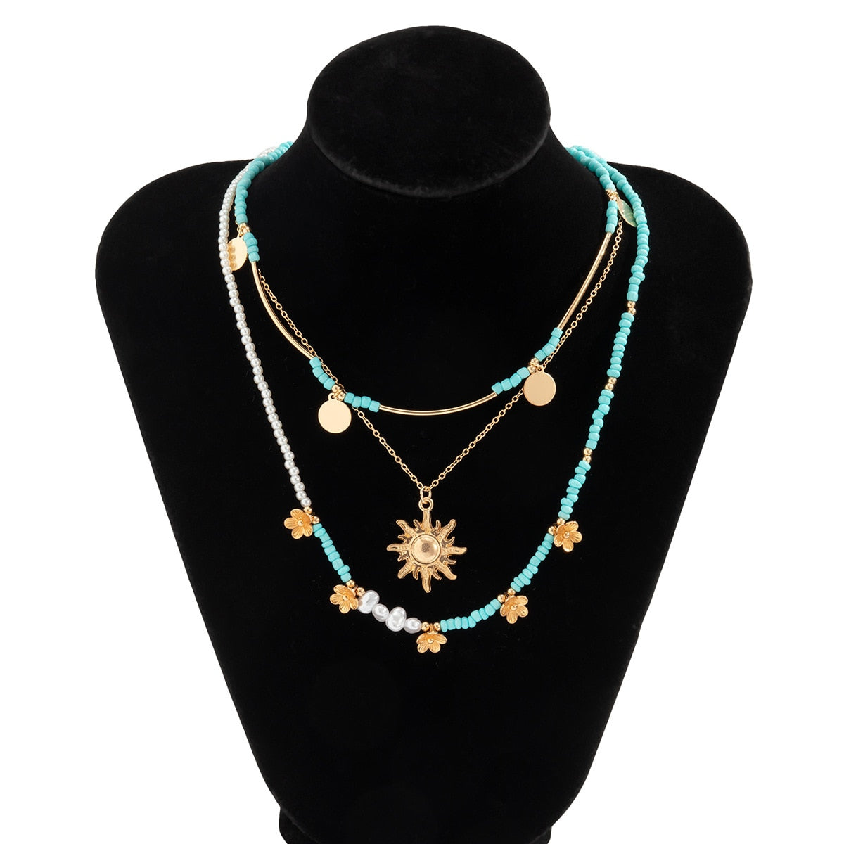 Sun Flower Vintage Necklace