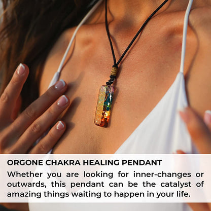 Retro Reiki Healing Energy Crystal Pendant