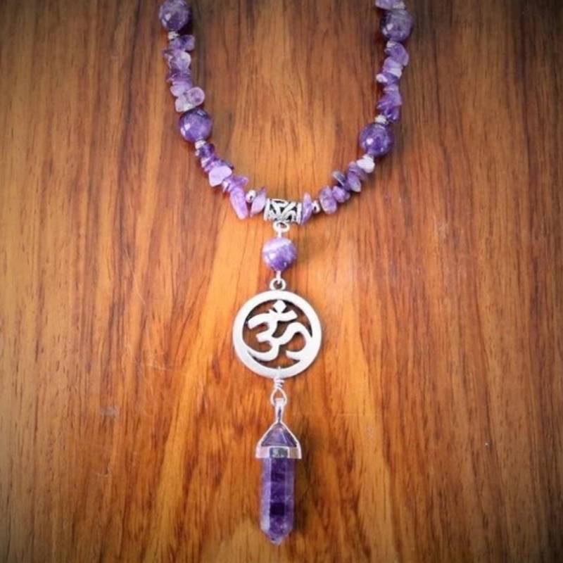 Amethyst Rosary Necklace